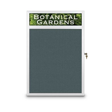 United Visual Products Open Faced Traditional Corkboard, 60x48" UV644A-BLACK-CORK